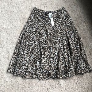 Chicos leopard print skirt